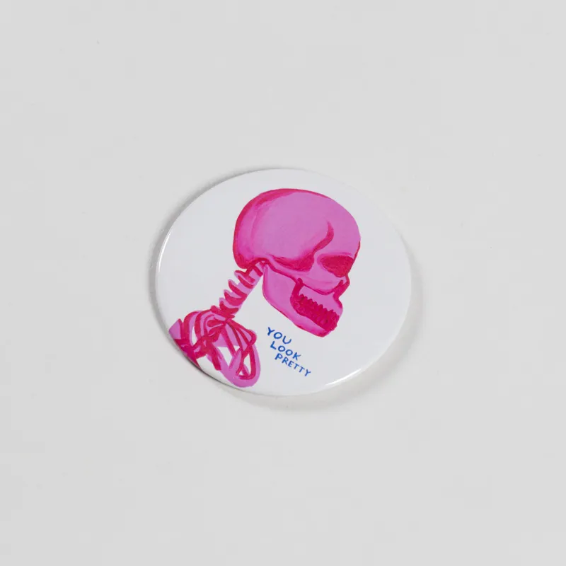 David Shrigley You Look Pretty Pocket Mirror White-1