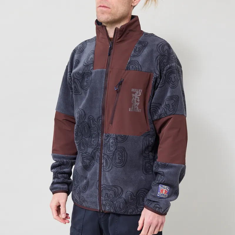 Element x Millet Fleece Jacket Shadow Blue-1