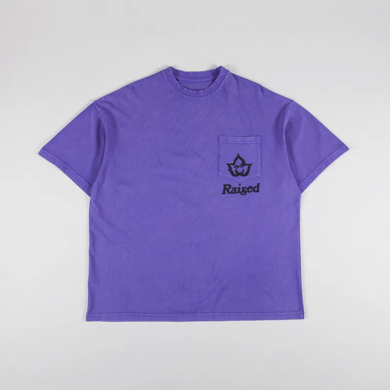 Raised Factory Crew T Shirt Purple-1
