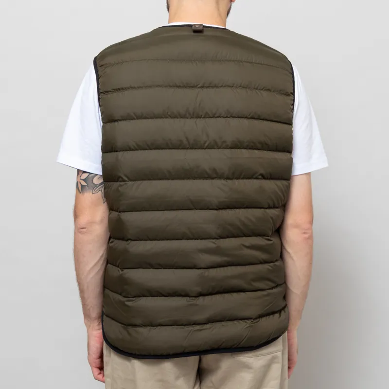 Barbour Reversible Down Liner Olive Multi-5