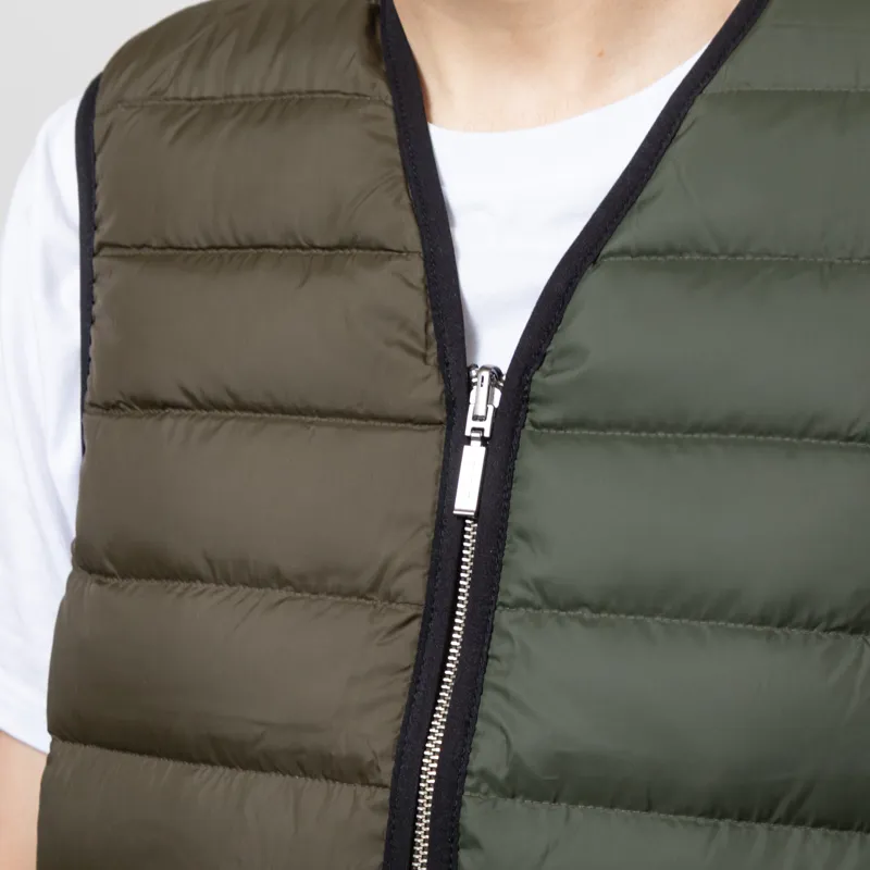 Barbour Reversible Down Liner Olive Multi-8