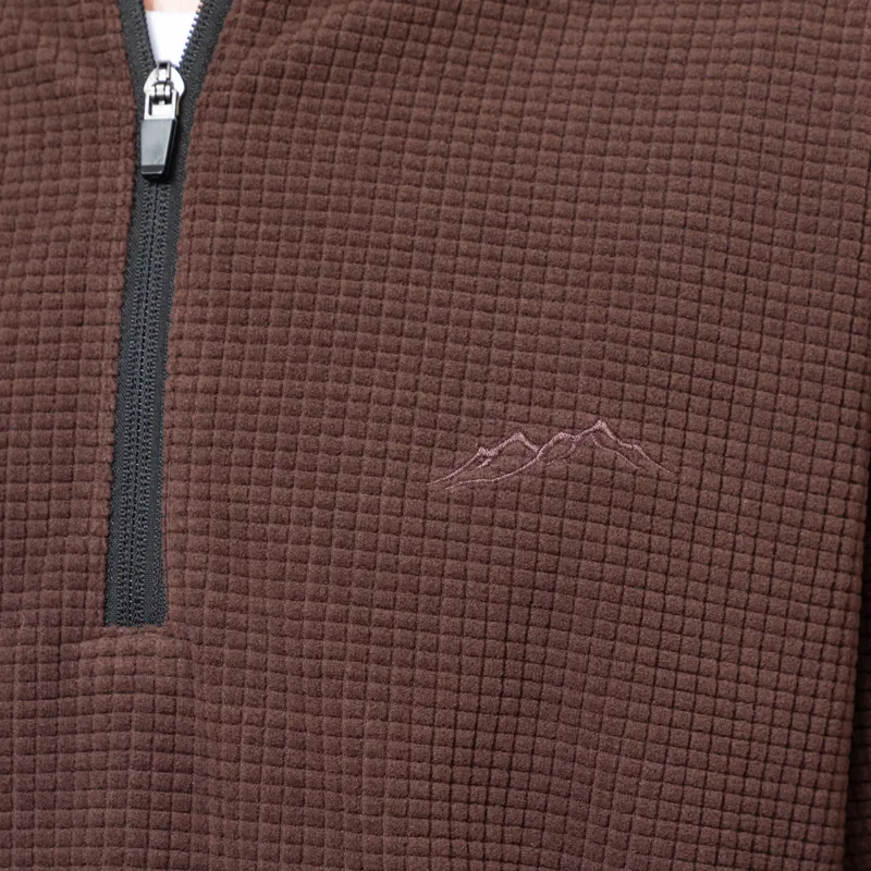 Mellow Clo Summit Half Zip Fleece Brown-7