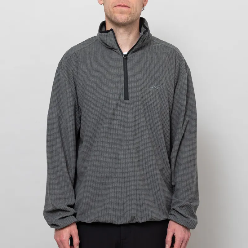 Mellow Clo Summit Half Zip Fleece Charcoal
