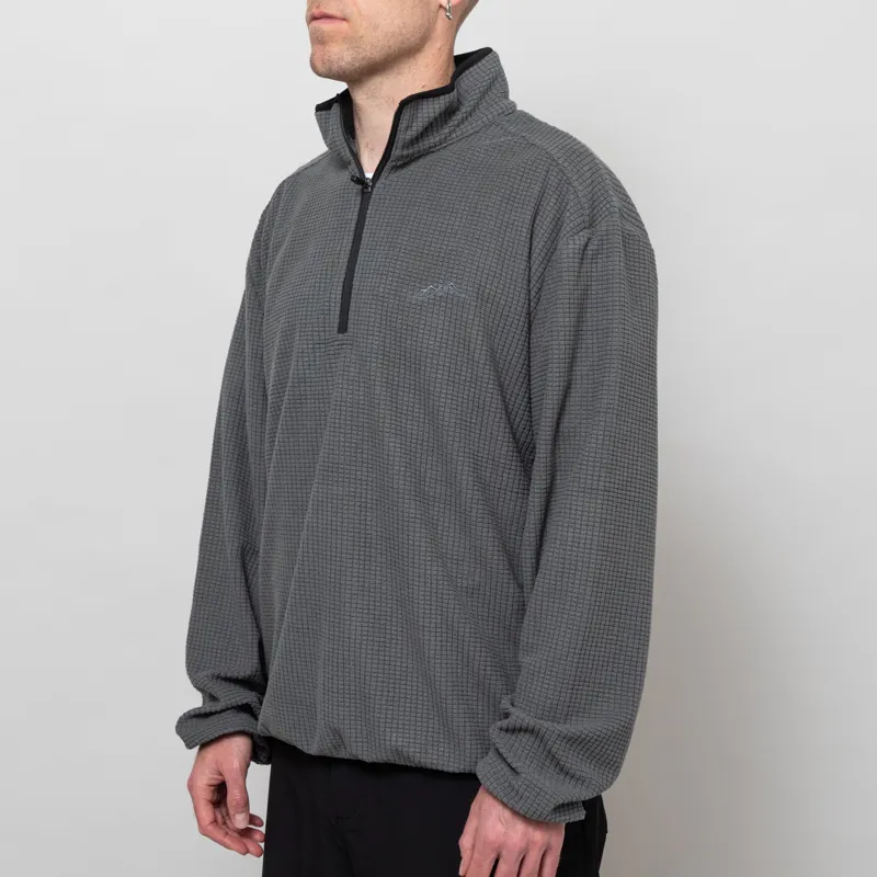 Mellow Clo Summit Half Zip Fleece Charcoal-1