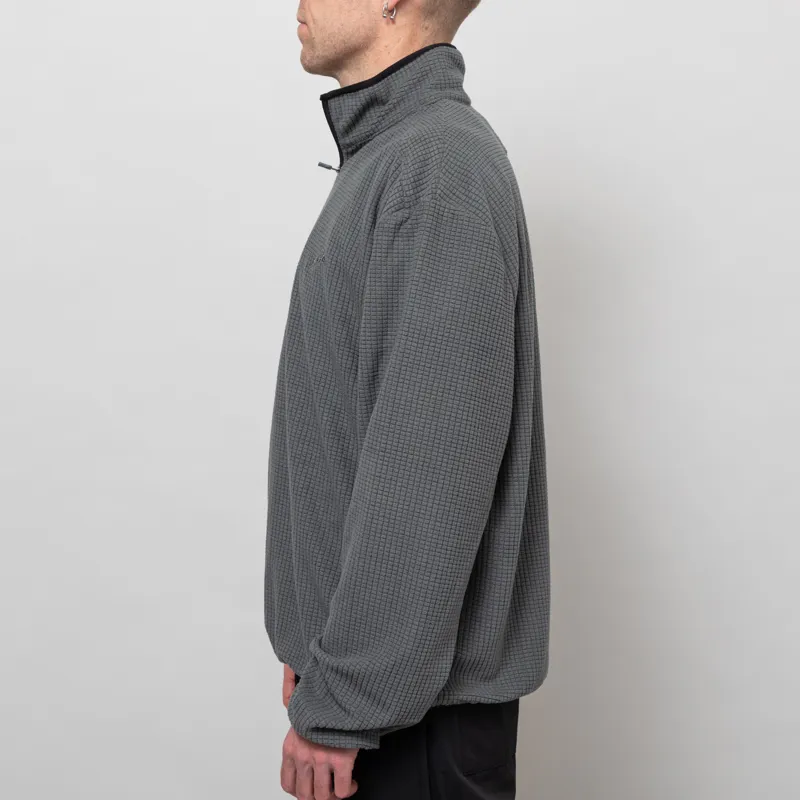 Mellow Clo Summit Half Zip Fleece Charcoal-2