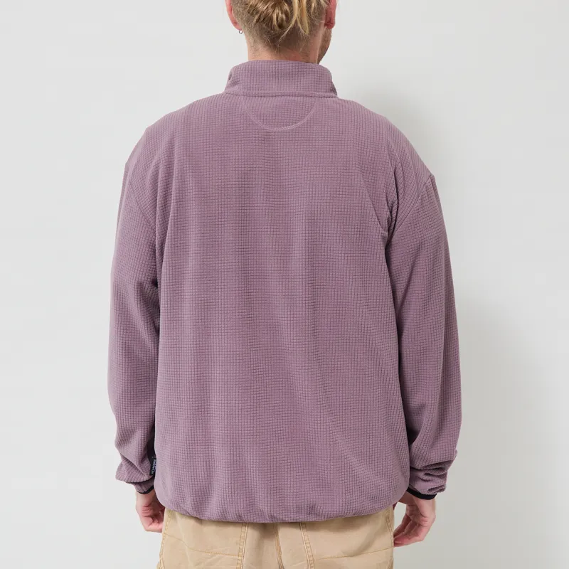 Mellow Clo Summit Half Zip Fleece Rich Plum-2