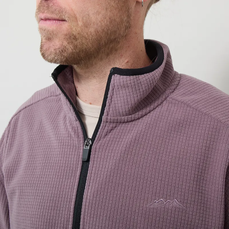 Mellow Clo Summit Half Zip Fleece Rich Plum-3