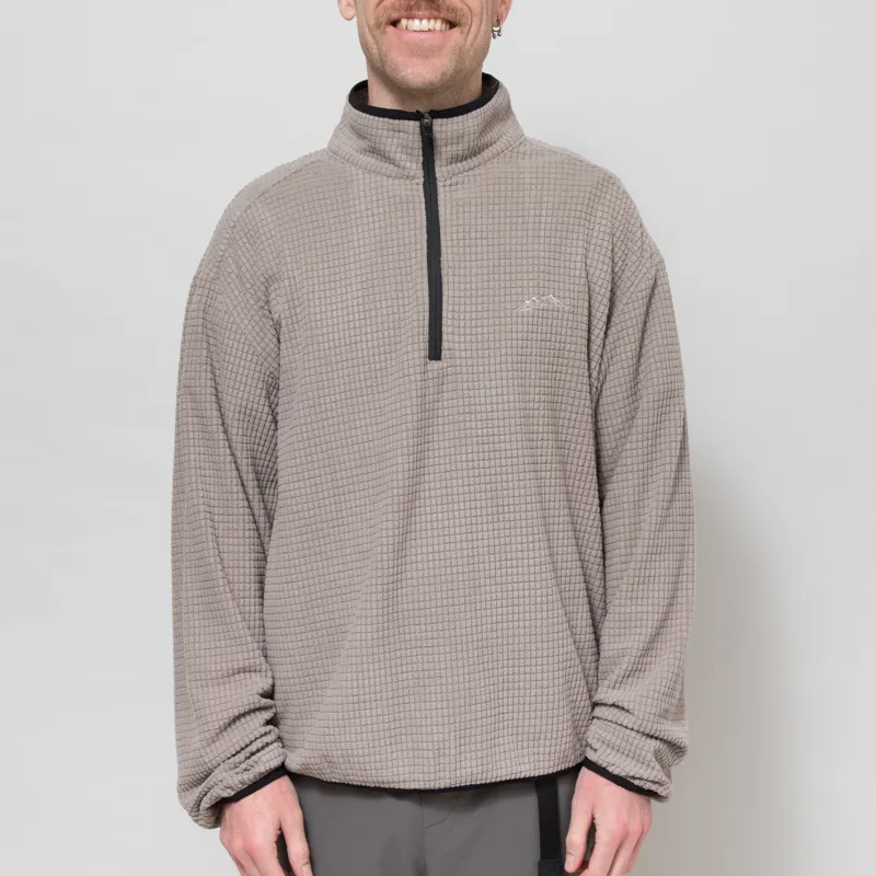 Mellow Clo Summit Half Zip Fleece Stone