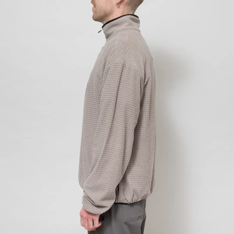 Mellow Clo Summit Half Zip Fleece Stone-2