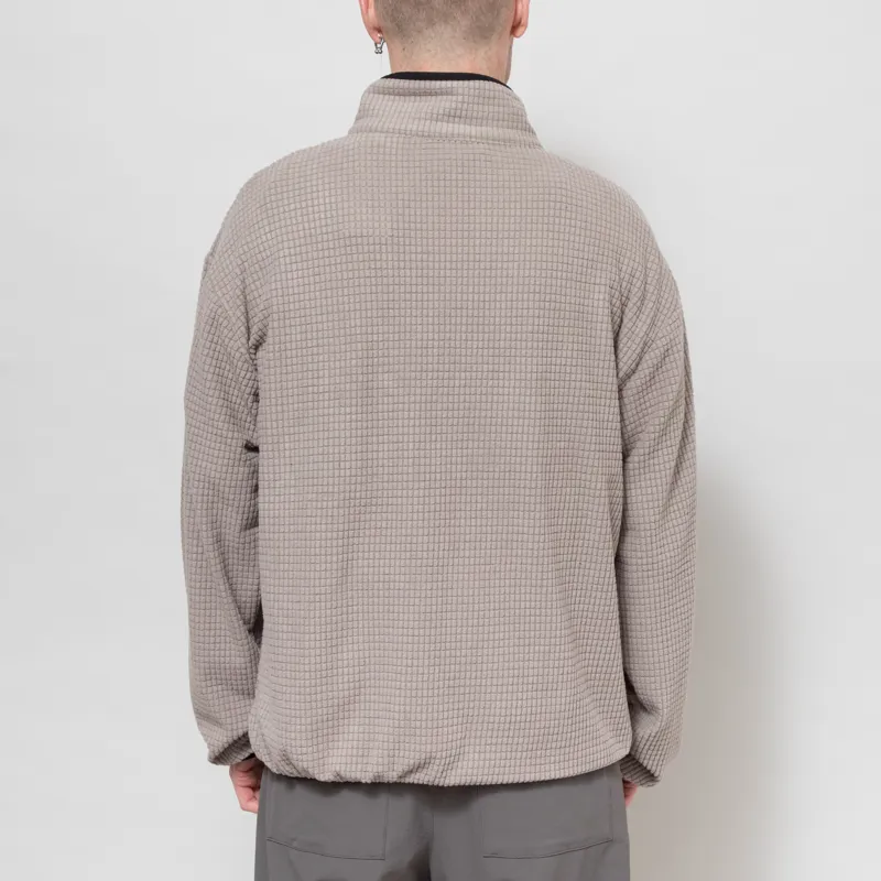 Mellow Clo Summit Half Zip Fleece Stone-3