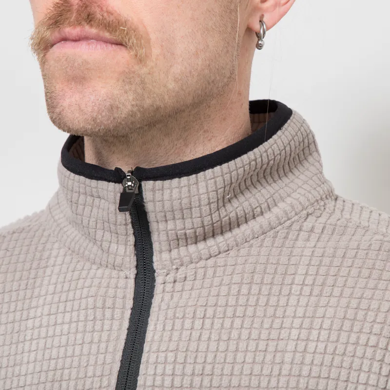 Mellow Clo Summit Half Zip Fleece Stone-5