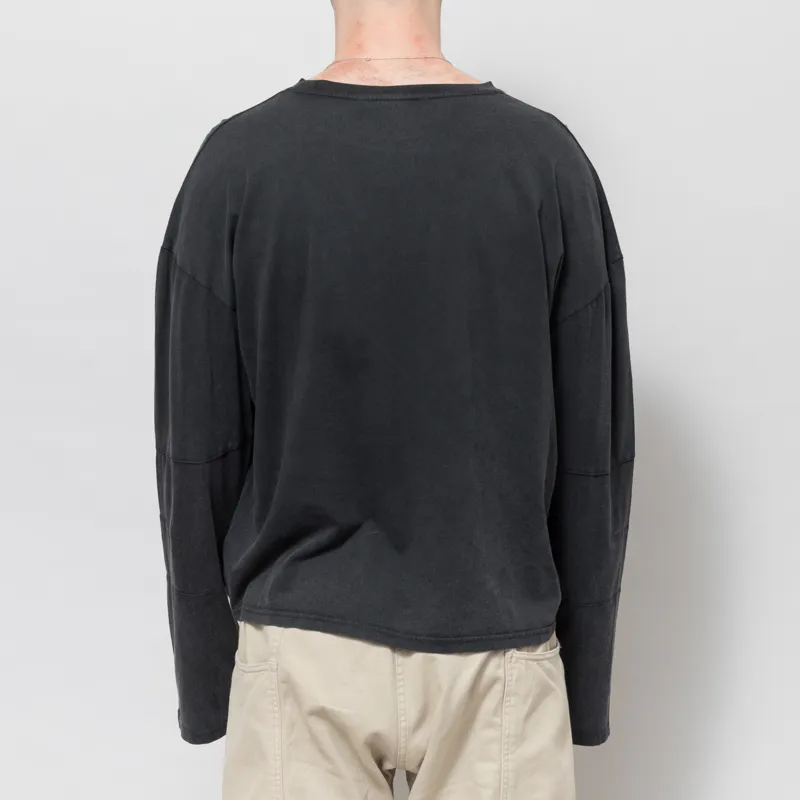 Mellow Clo Everyday Long Sleeve T Shirt Washed Black-4