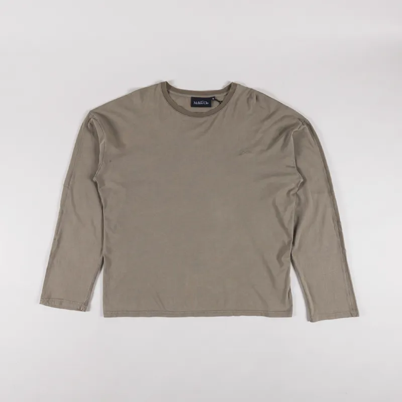 Mellow Clo Everyday Long Sleeve T Shirt Washed Brown