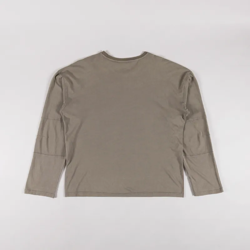 Mellow Clo Everyday Long Sleeve T Shirt Washed Brown-1