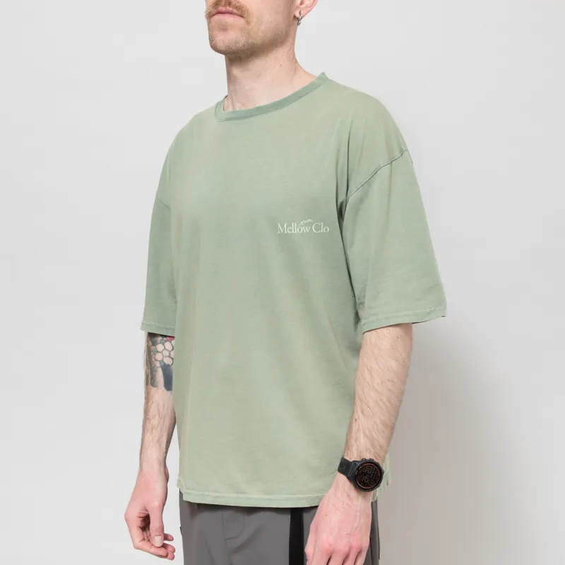 Mellow Clo Everyday T Shirt Washed Sage-2