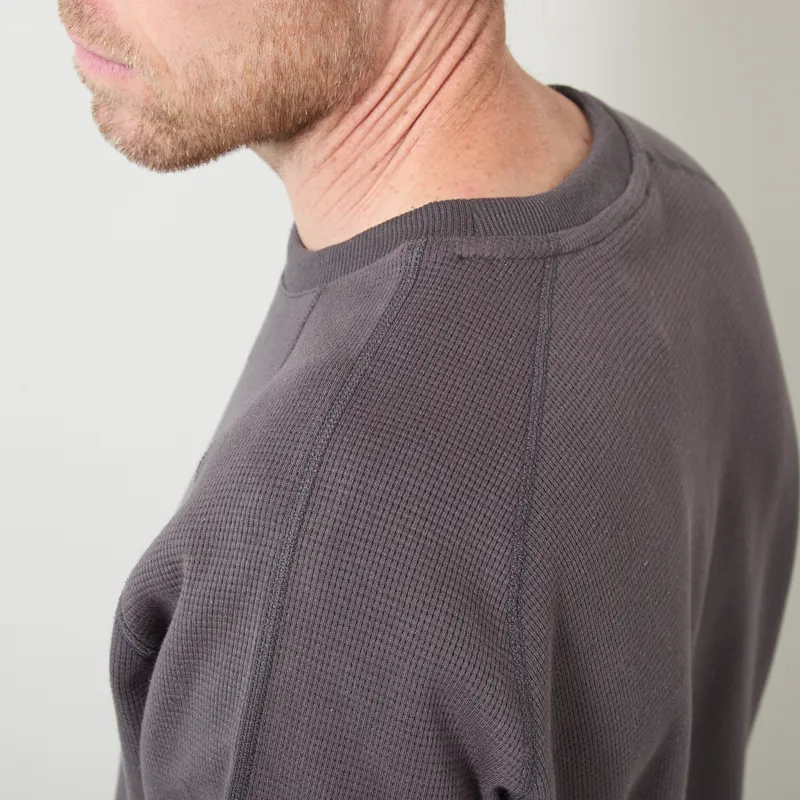 Mellow Clo Everyday Waffle Long Sleeve Onyx Grey-4