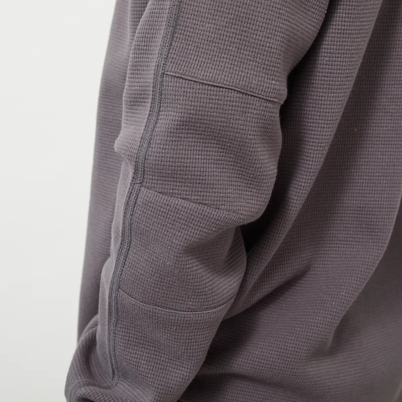 Mellow Clo Everyday Waffle Long Sleeve Onyx Grey-5