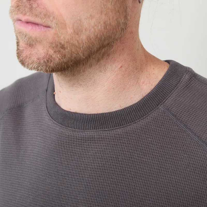 Mellow Clo Everyday Waffle Long Sleeve Onyx Grey-3