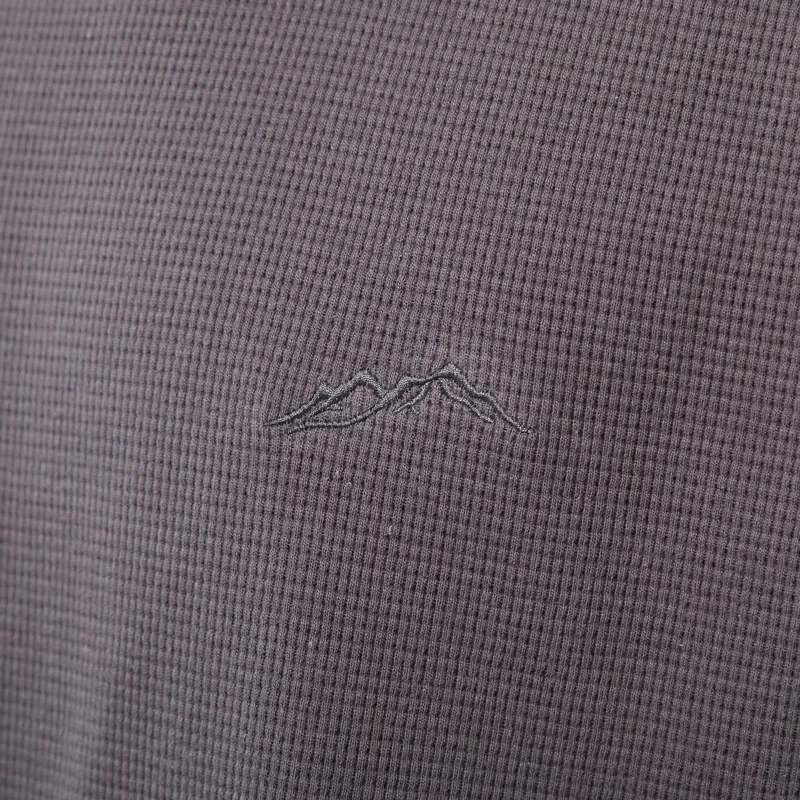 Mellow Clo Everyday Waffle Long Sleeve Onyx Grey-6