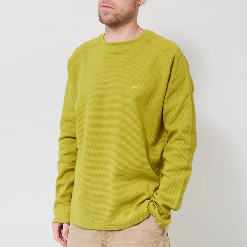 Mellow Clo Everyday Waffle Long Sleeve Persian Lime-1