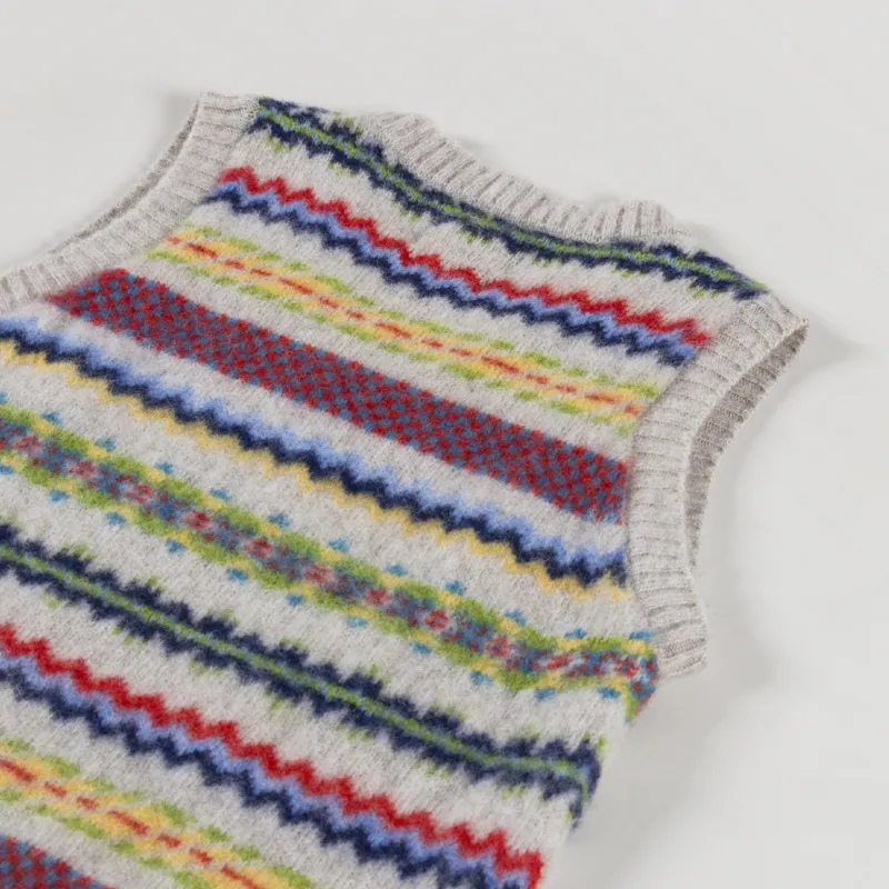 Howlin' Womens My Little Woolen Wonder Knitted Vest Cosmic Latte-7