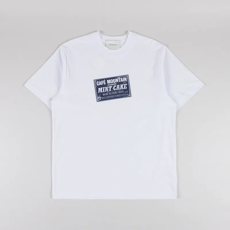 Cafe Mountain Mint Cake T Shirt White