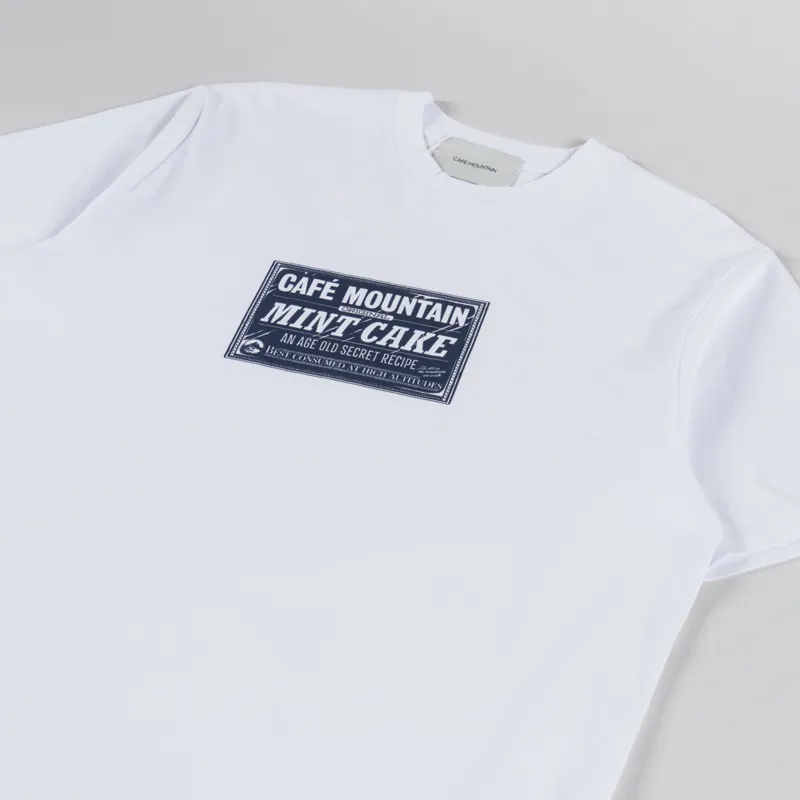 Cafe Mountain Mint Cake T Shirt White-1