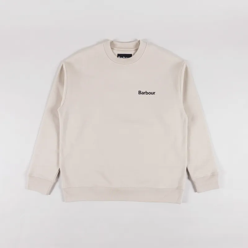 Barbour Nicholas Oversized Crewneck Jumper Mist-1
