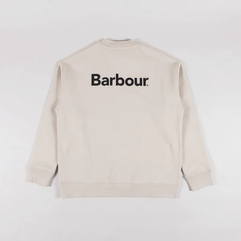 Barbour Nicholas Oversized Crewneck Jumper Mist