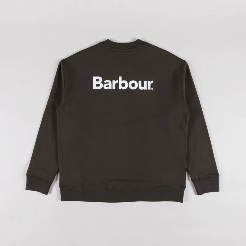 Barbour Nicholas Oversized Crewneck Jumper Sage