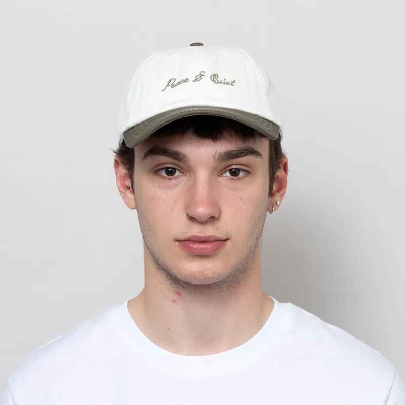 Museum Of Peace And Quiet Signature 2 Tone Dad Cap Olive-1