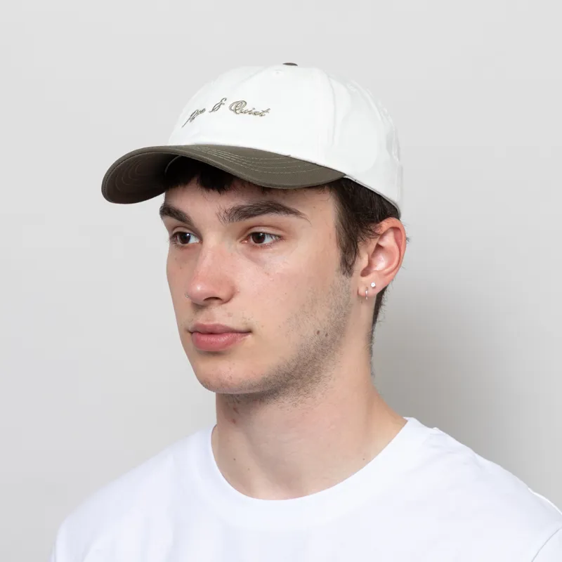 Museum Of Peace And Quiet Signature 2 Tone Dad Cap Olive