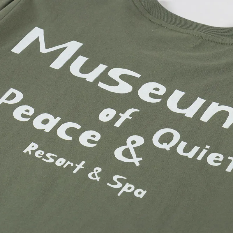 Museum Of Peace And Quiet Resort T Shirt Olive-4