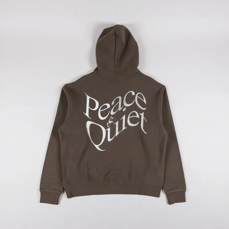 Museum Of Peace And Quiet Warped Hoodie Coffee