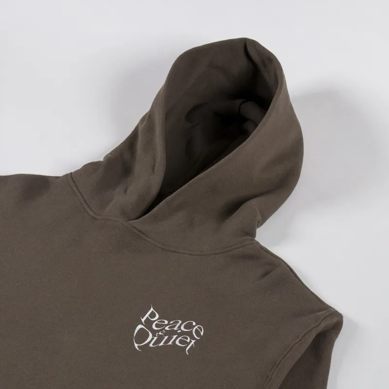 Museum Of Peace And Quiet Warped Hoodie Coffee-3