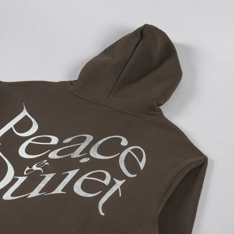 Museum Of Peace And Quiet Warped Hoodie Coffee-2