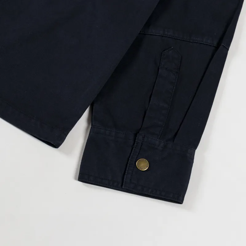 Barbour Oakmoor Oversized Twill Overshirt Black-9