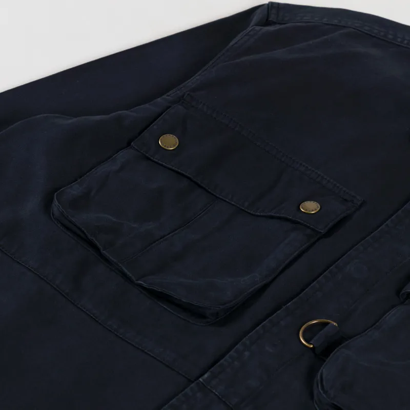Barbour Oakmoor Oversized Twill Overshirt Black-6