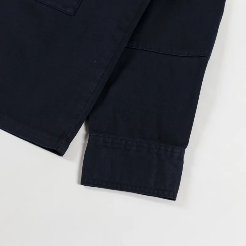 Barbour Oakmoor Oversized Twill Overshirt Black-8