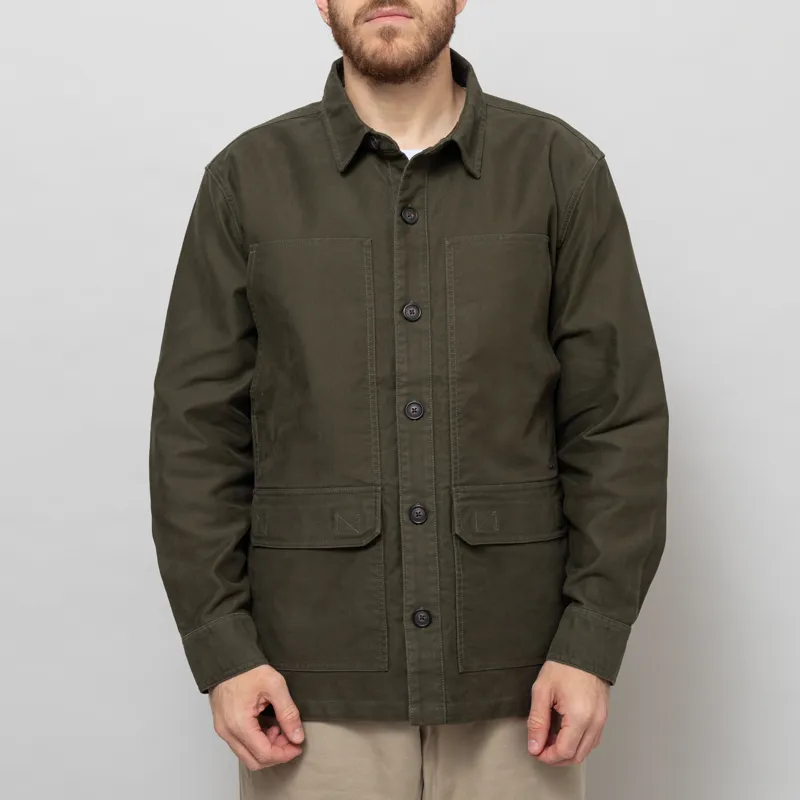 Barbour Newbirch Oversized Overshirt Forest