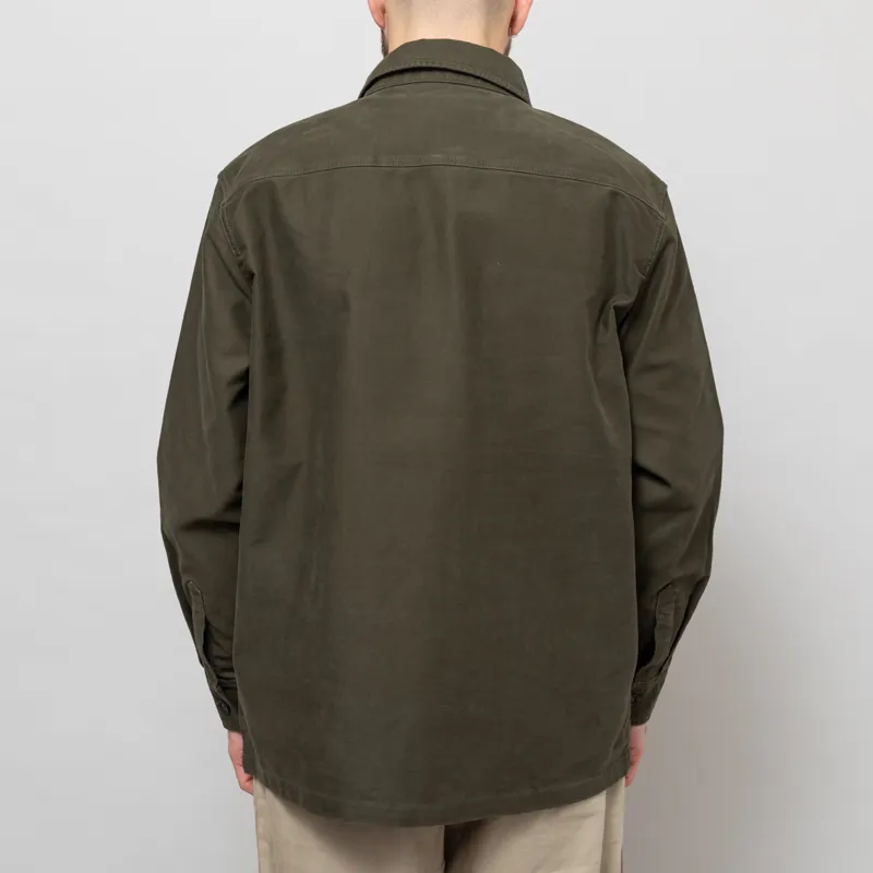 Barbour Newbirch Oversized Overshirt Forest-4