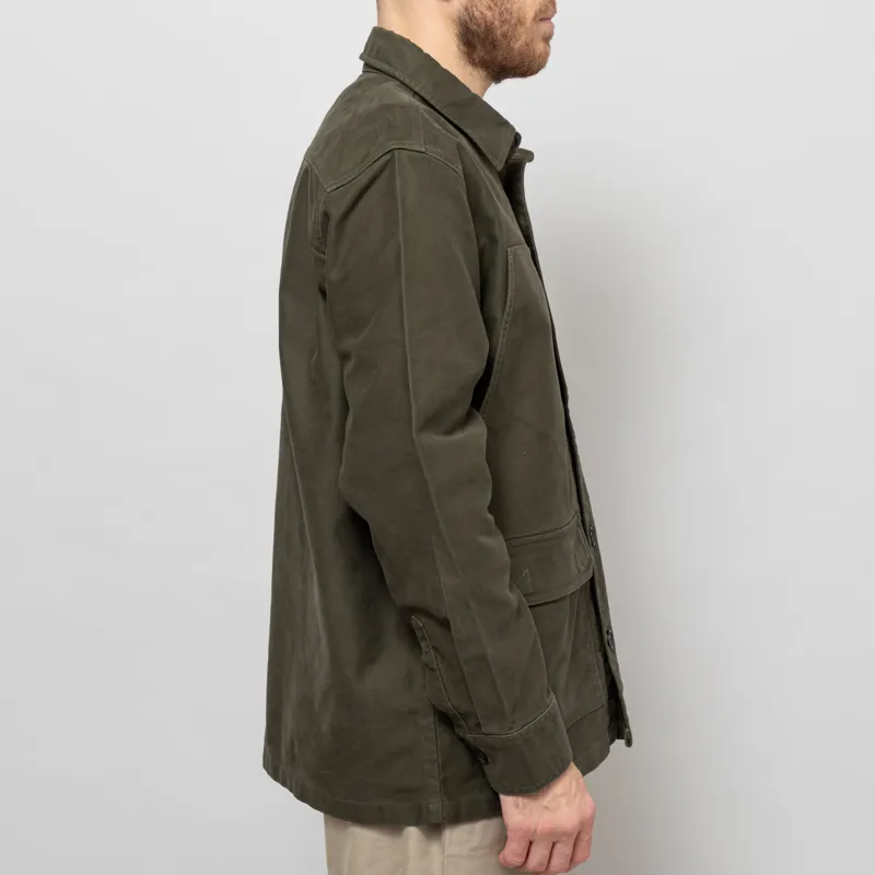 Barbour Newbirch Oversized Overshirt Forest-5
