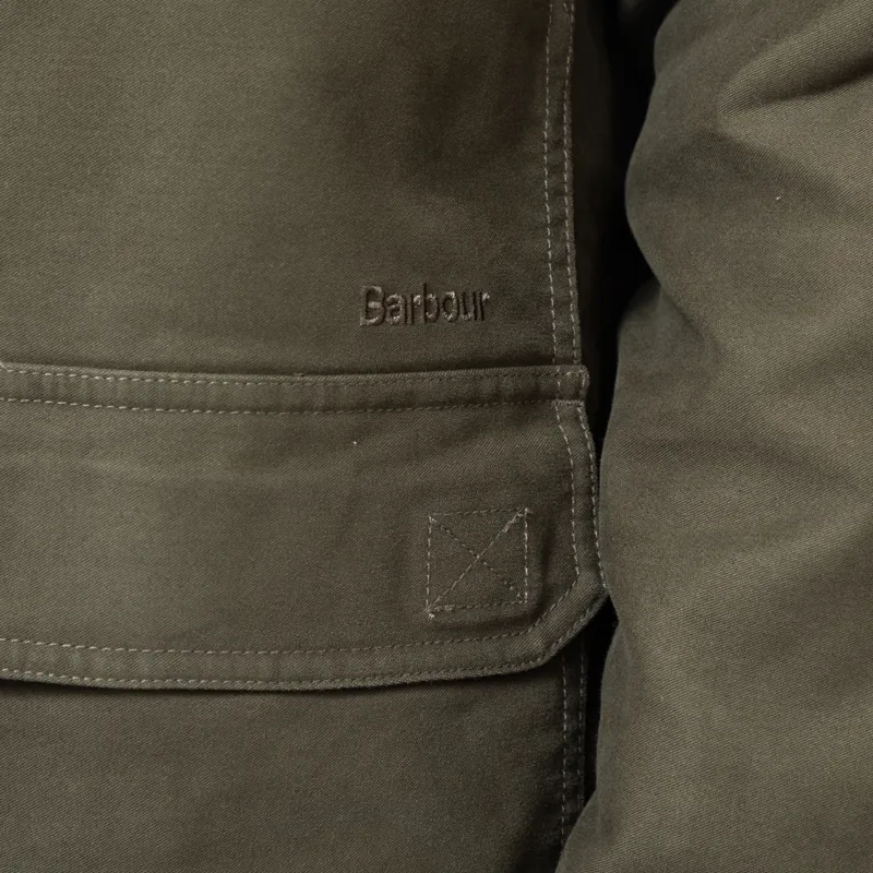 Barbour Newbirch Oversized Overshirt Forest-13