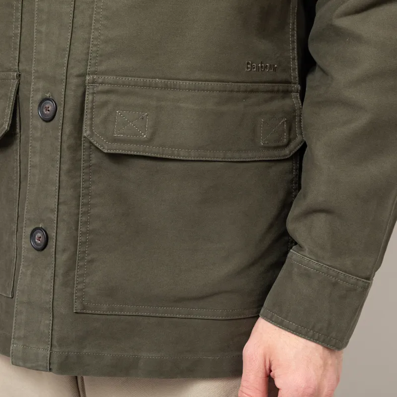 Barbour Newbirch Oversized Overshirt Forest-10