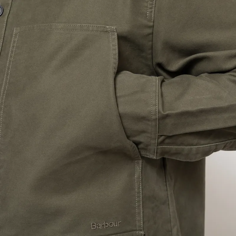 Barbour Newbirch Oversized Overshirt Forest-12