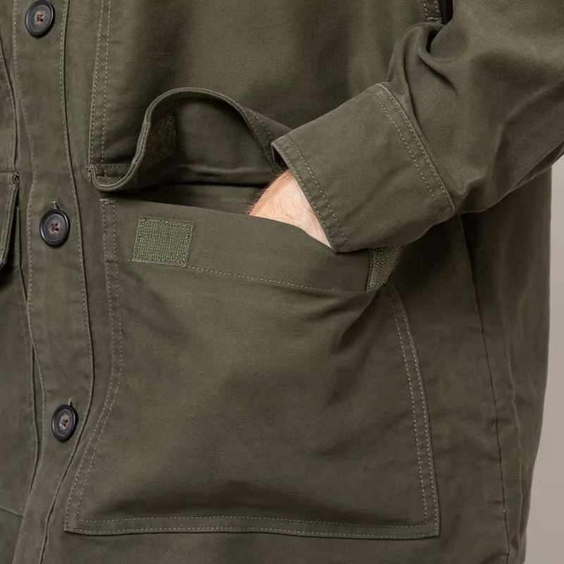 Barbour Newbirch Oversized Overshirt Forest-11