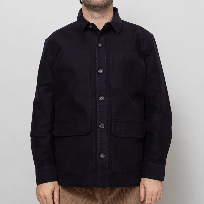 Barbour Newbirch Oversized Overshirt Navy