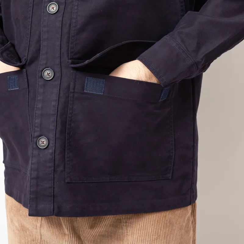 Barbour Newbirch Oversized Overshirt Navy-8