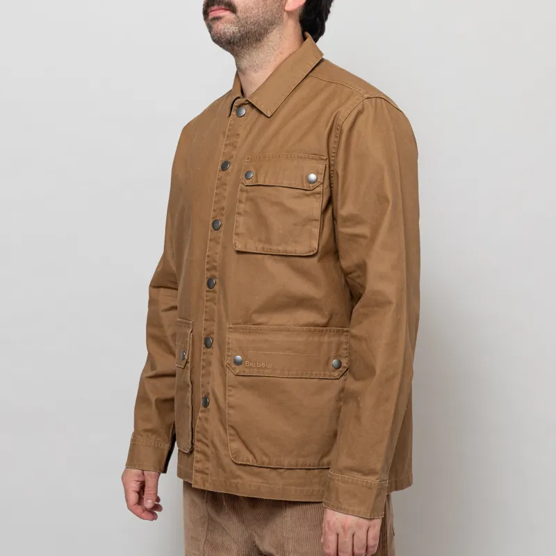 Barbour Kippford Canvas Overshirt Bronze Brown-1