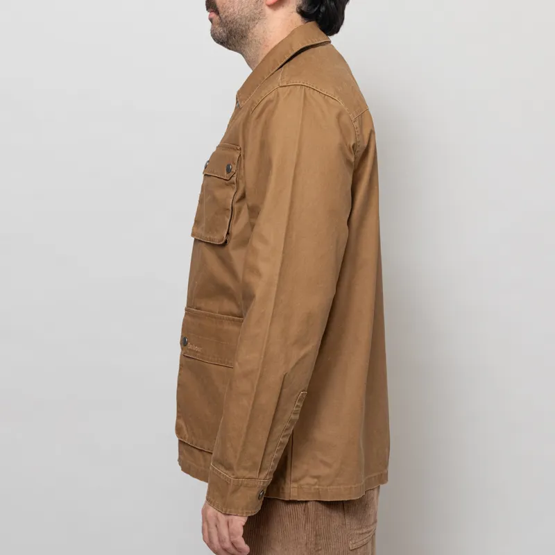 Barbour Kippford Canvas Overshirt Bronze Brown-2